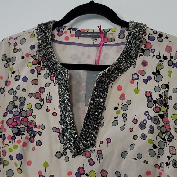 Boden Limited Edition NWT Boatneck Beaded collar Mini Dress - Picture 5 of 12